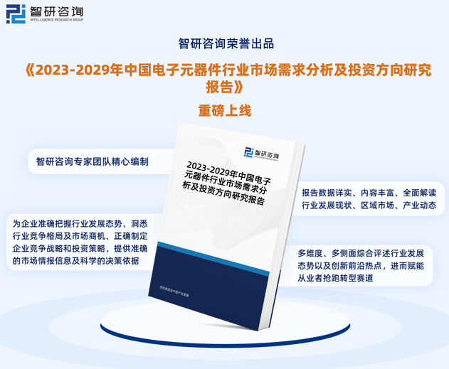 智研咨询发布：2023年电子元器件行业现状、发展环境及深度分析报告(图1)